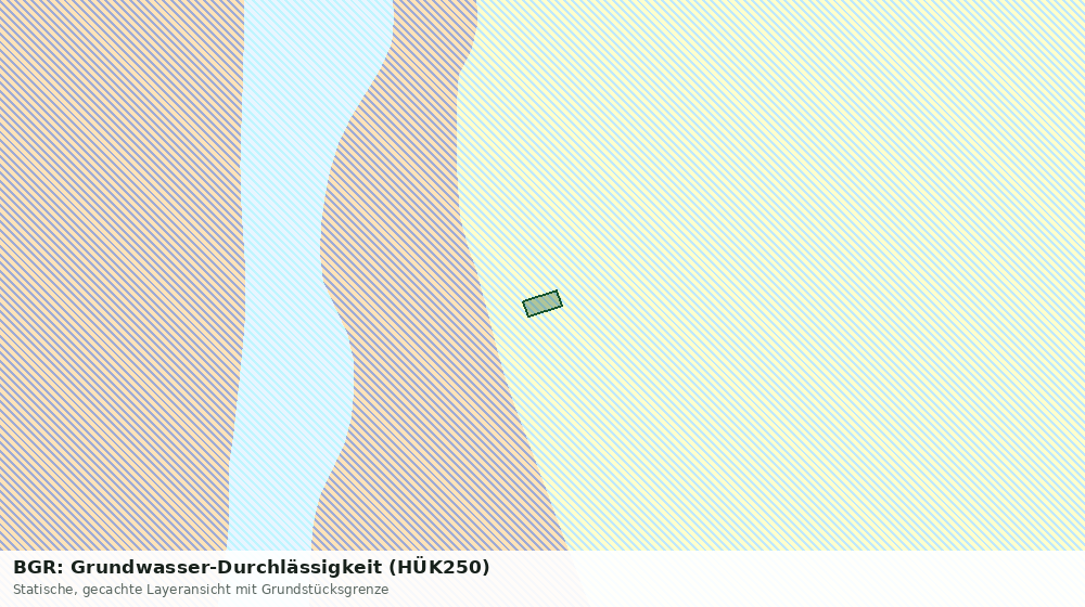 Statische Kartenansicht: BGR: Grundwasser-Durchlässigkeit (HÜK250)