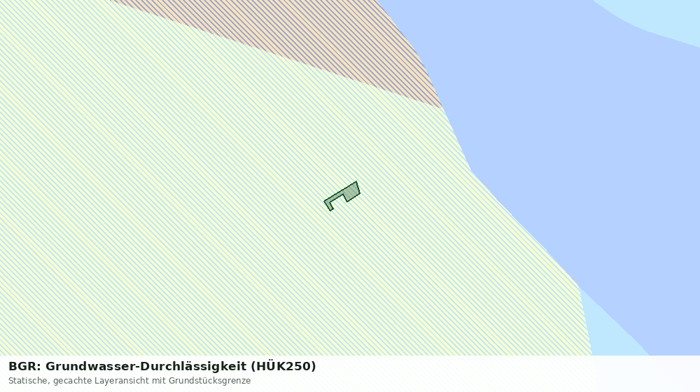 Statische Kartenansicht: BGR: Grundwasser-Durchlässigkeit (HÜK250)