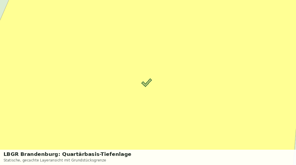Statische Kartenansicht: LBGR Brandenburg: Quartärbasis-Tiefenlage