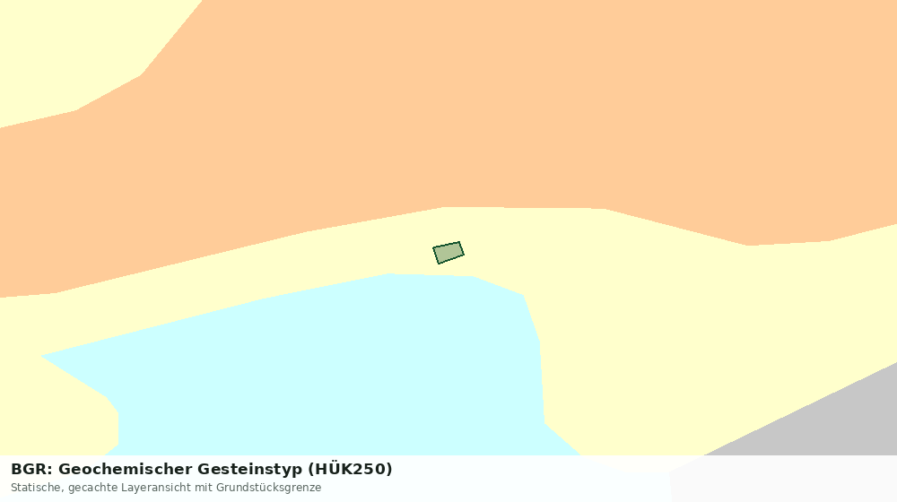 Statische Kartenansicht: BGR: Geochemischer Gesteinstyp (HÜK250)