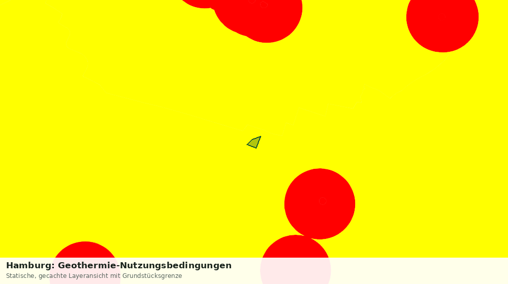 Statische Kartenansicht: Hamburg: Geothermie-Nutzungsbedingungen