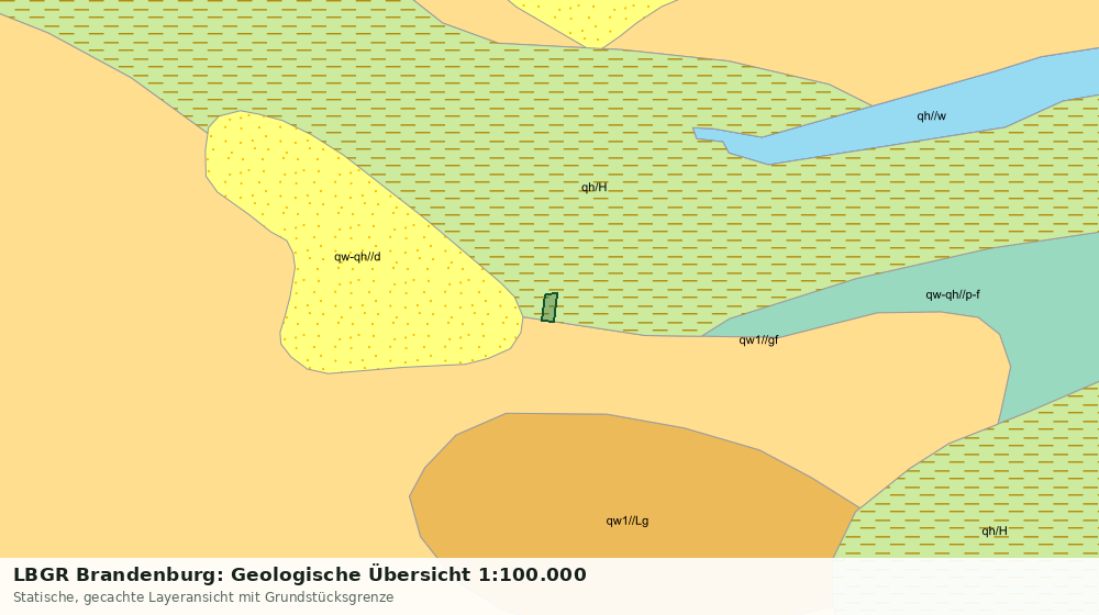 Statische Kartenansicht: LBGR Brandenburg: Geologische Übersicht 1:100.000