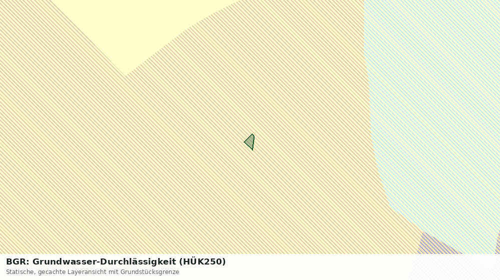 Statische Kartenansicht: BGR: Grundwasser-Durchlässigkeit (HÜK250)