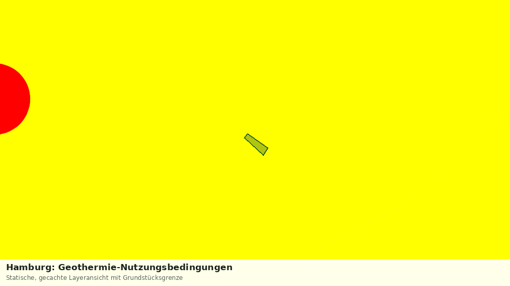 Statische Kartenansicht: Hamburg: Geothermie-Nutzungsbedingungen