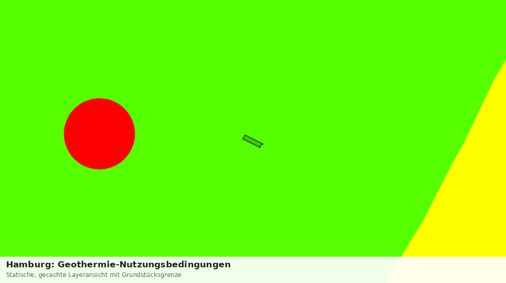 Statische Kartenansicht: Hamburg: Geothermie-Nutzungsbedingungen