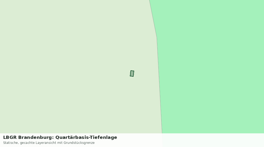 Statische Kartenansicht: LBGR Brandenburg: Quartärbasis-Tiefenlage