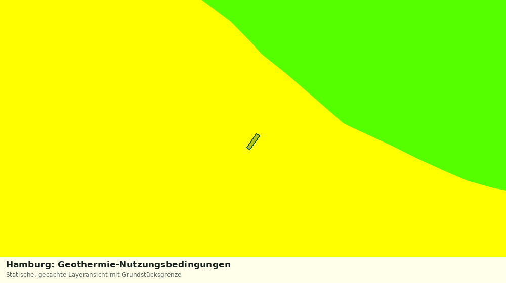 Statische Kartenansicht: Hamburg: Geothermie-Nutzungsbedingungen