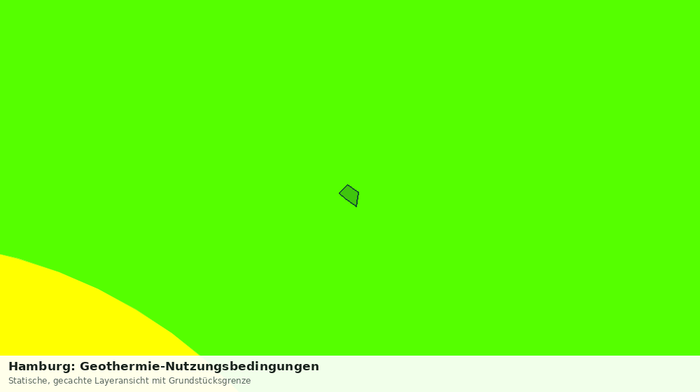 Statische Kartenansicht: Hamburg: Geothermie-Nutzungsbedingungen