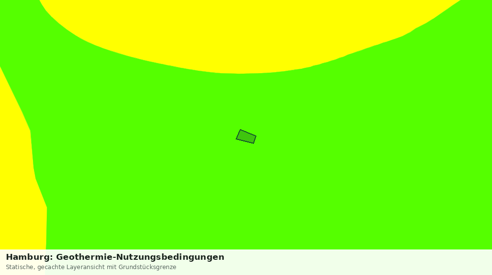 Statische Kartenansicht: Hamburg: Geothermie-Nutzungsbedingungen
