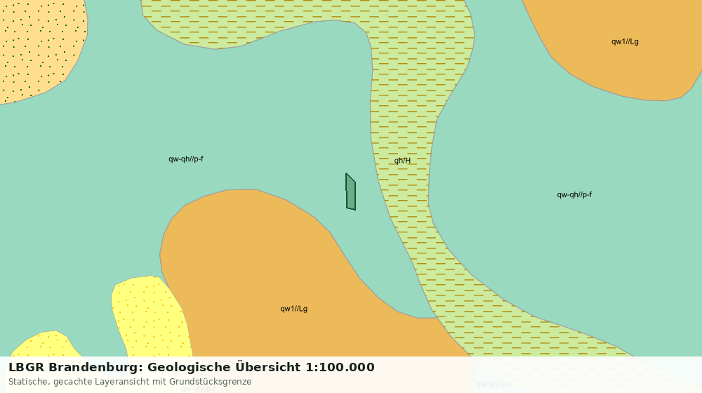 Statische Kartenansicht: LBGR Brandenburg: Geologische Übersicht 1:100.000