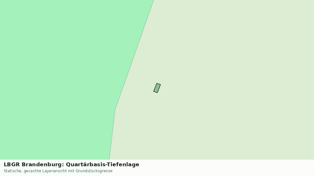 Statische Kartenansicht: LBGR Brandenburg: Quartärbasis-Tiefenlage