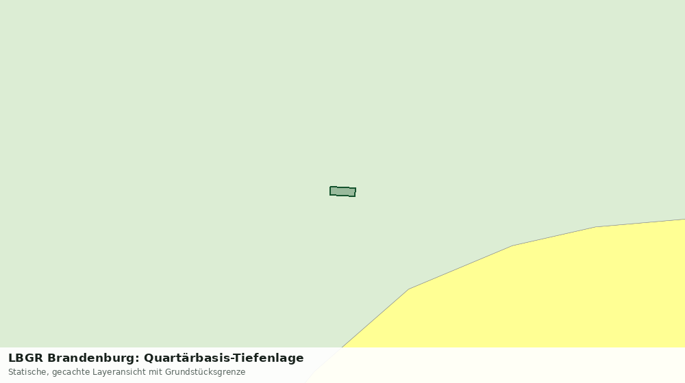 Statische Kartenansicht: LBGR Brandenburg: Quartärbasis-Tiefenlage