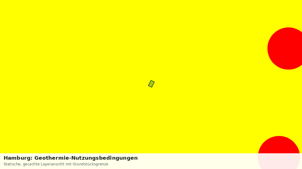 Statische Kartenansicht: Hamburg: Geothermie-Nutzungsbedingungen
