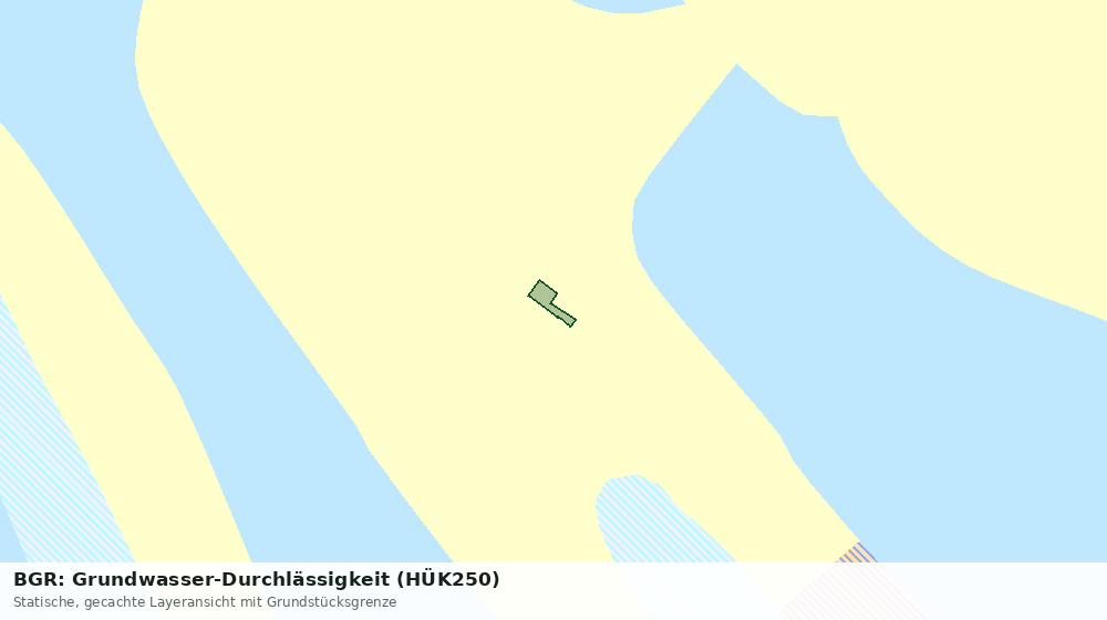 Statische Kartenansicht: BGR: Grundwasser-Durchlässigkeit (HÜK250)