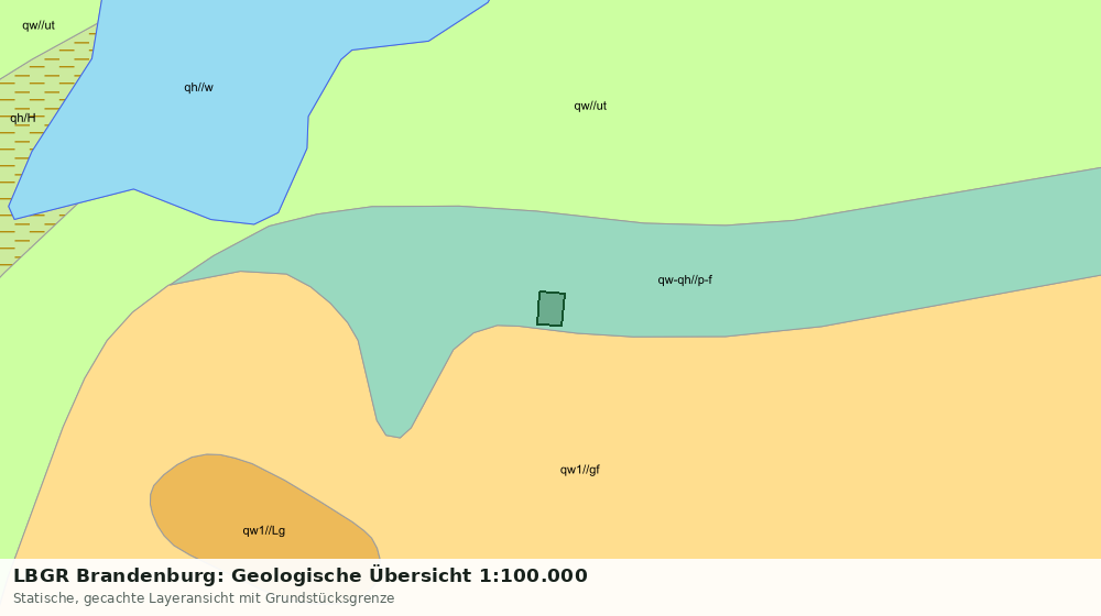 Statische Kartenansicht: LBGR Brandenburg: Geologische Übersicht 1:100.000