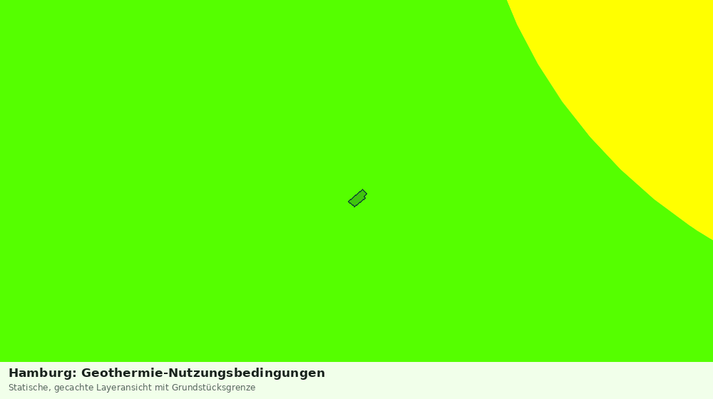 Statische Kartenansicht: Hamburg: Geothermie-Nutzungsbedingungen