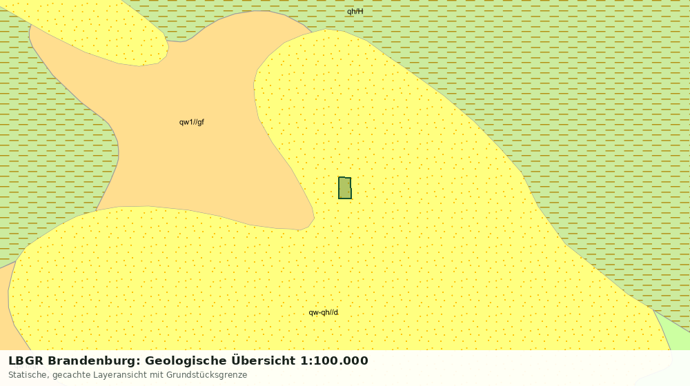 Statische Kartenansicht: LBGR Brandenburg: Geologische Übersicht 1:100.000