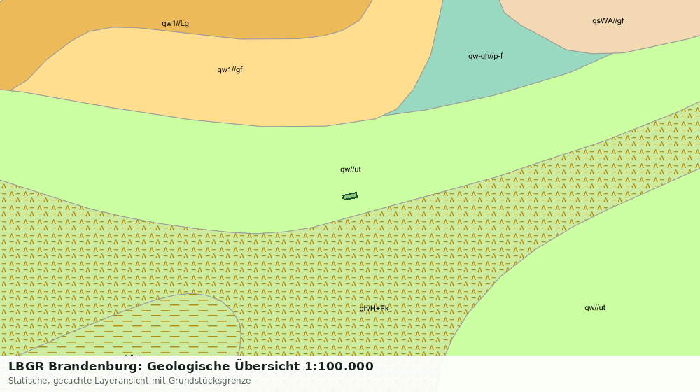 Statische Kartenansicht: LBGR Brandenburg: Geologische Übersicht 1:100.000