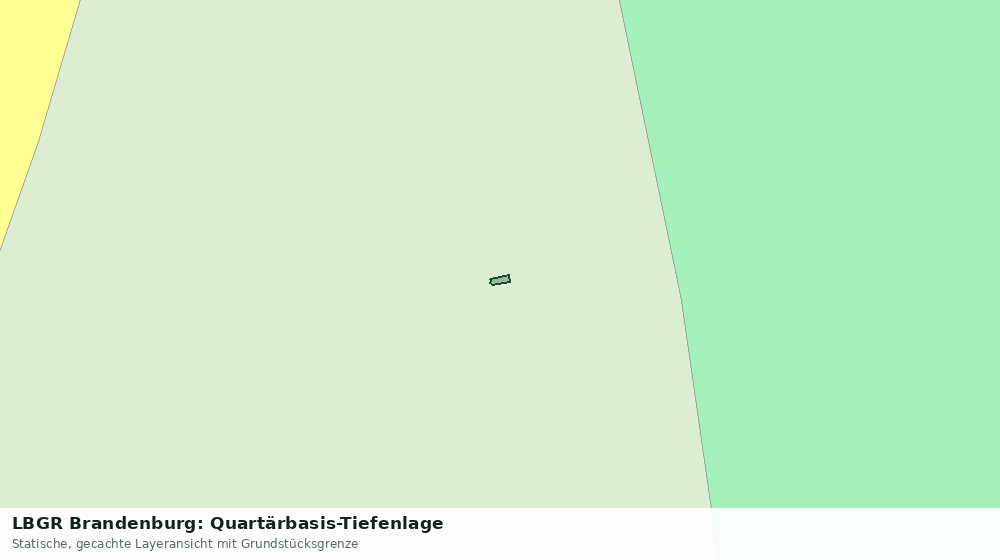 Statische Kartenansicht: LBGR Brandenburg: Quartärbasis-Tiefenlage