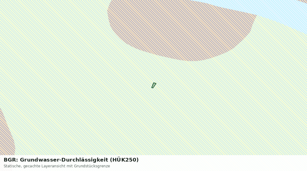 Statische Kartenansicht: BGR: Grundwasser-Durchlässigkeit (HÜK250)