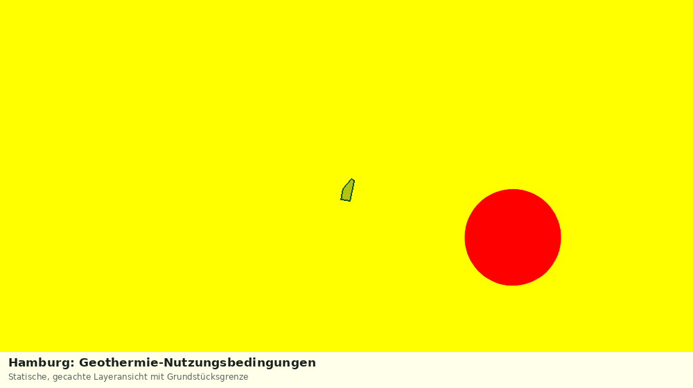 Statische Kartenansicht: Hamburg: Geothermie-Nutzungsbedingungen