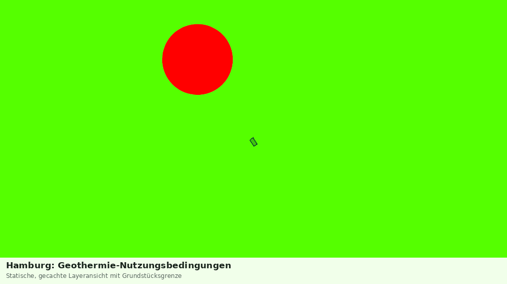 Statische Kartenansicht: Hamburg: Geothermie-Nutzungsbedingungen