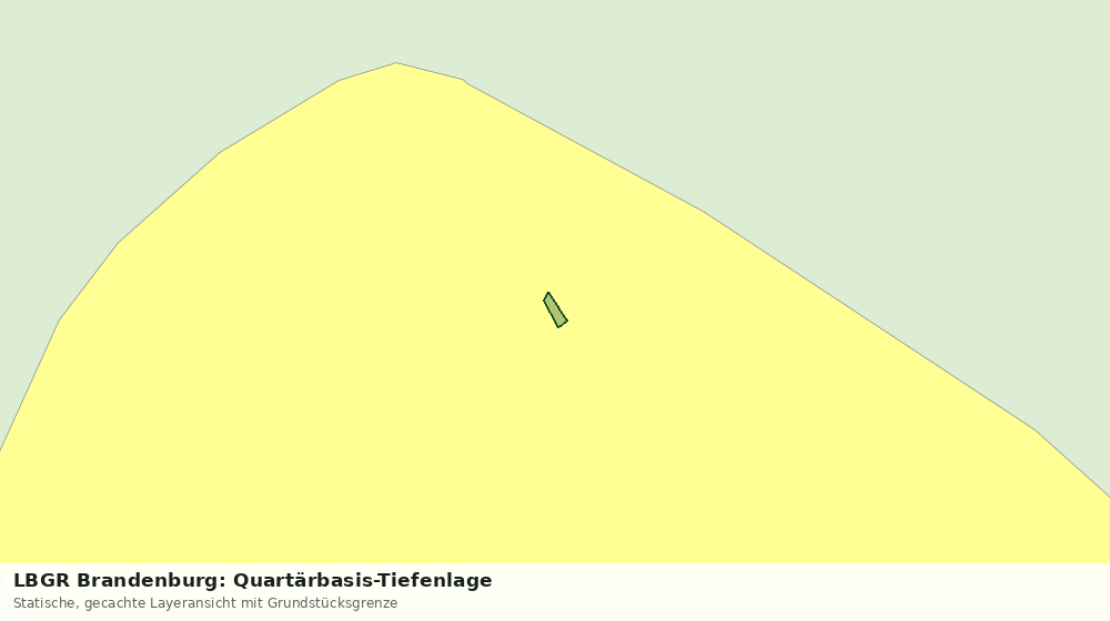 Statische Kartenansicht: LBGR Brandenburg: Quartärbasis-Tiefenlage