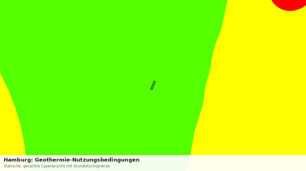 Statische Kartenansicht: Hamburg: Geothermie-Nutzungsbedingungen