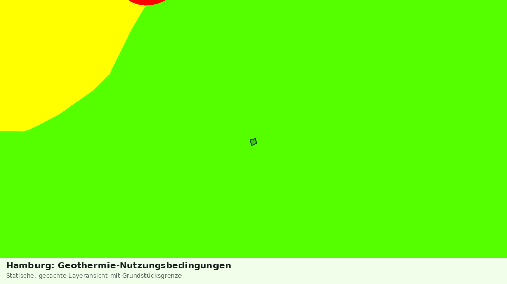 Statische Kartenansicht: Hamburg: Geothermie-Nutzungsbedingungen