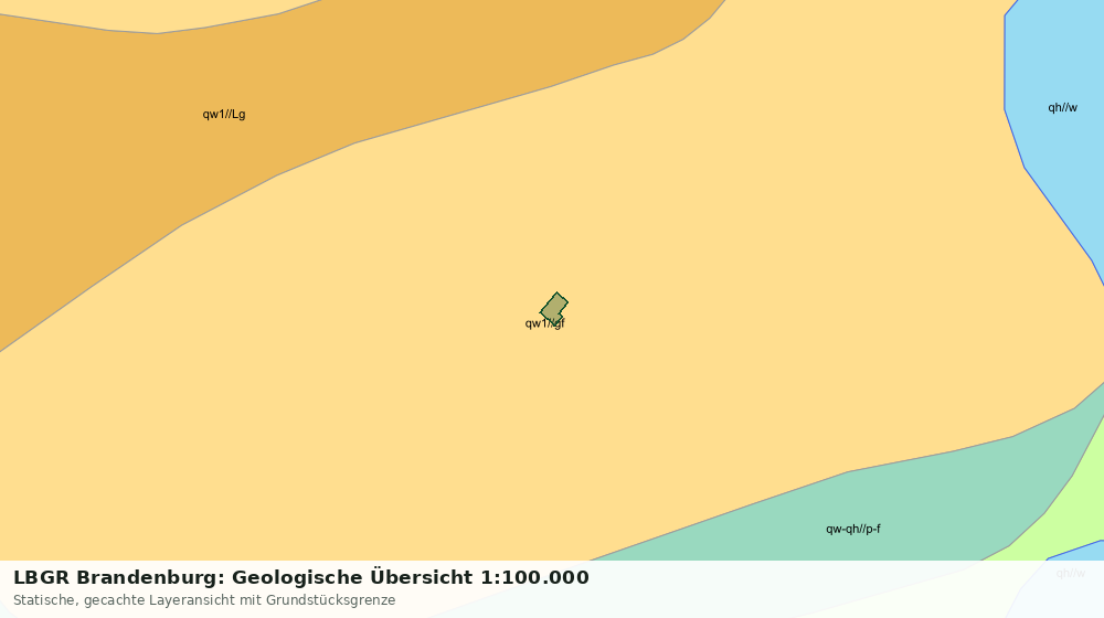 Statische Kartenansicht: LBGR Brandenburg: Geologische Übersicht 1:100.000