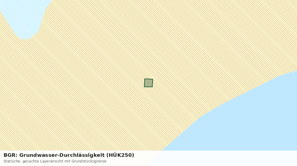 Statische Kartenansicht: BGR: Grundwasser-Durchlässigkeit (HÜK250)