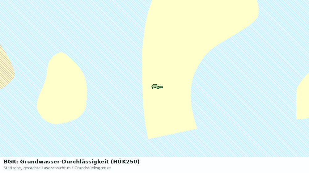 Statische Kartenansicht: BGR: Grundwasser-Durchlässigkeit (HÜK250)