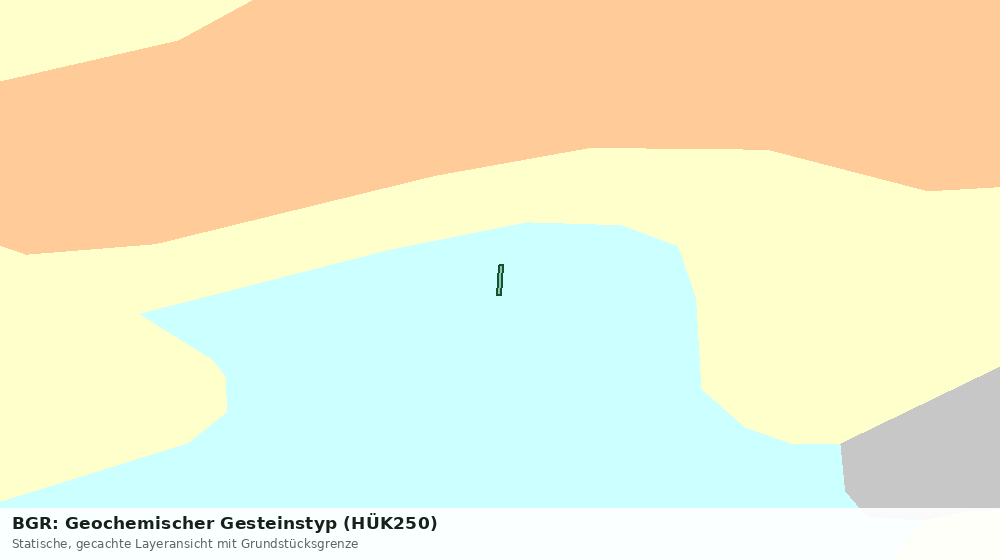 Statische Kartenansicht: BGR: Geochemischer Gesteinstyp (HÜK250)