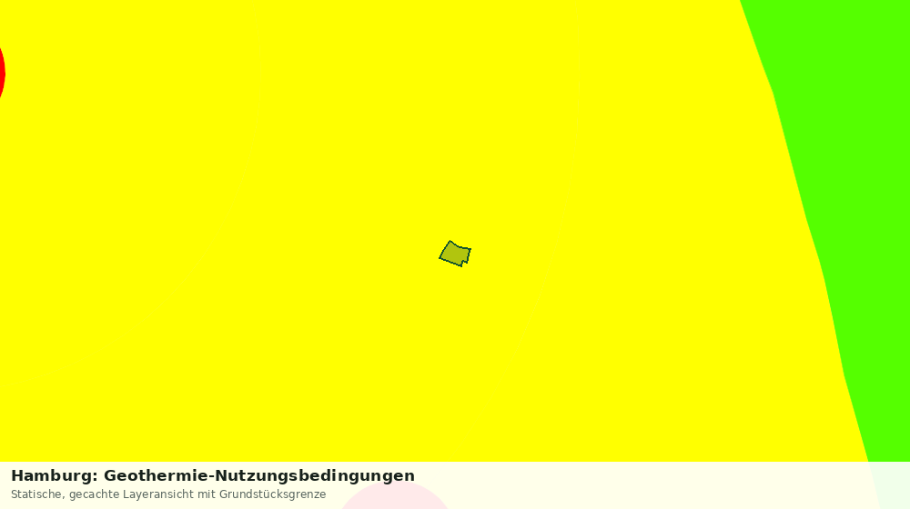 Statische Kartenansicht: Hamburg: Geothermie-Nutzungsbedingungen