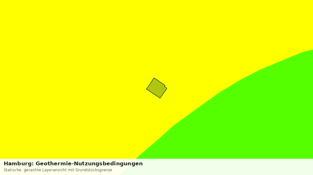 Statische Kartenansicht: Hamburg: Geothermie-Nutzungsbedingungen