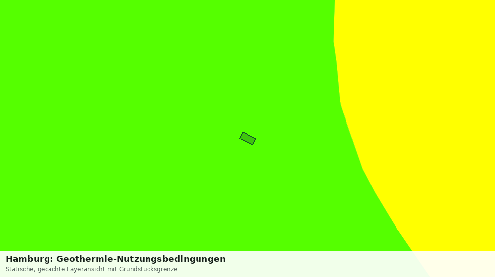 Statische Kartenansicht: Hamburg: Geothermie-Nutzungsbedingungen