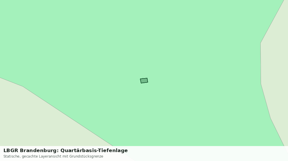 Statische Kartenansicht: LBGR Brandenburg: Quartärbasis-Tiefenlage