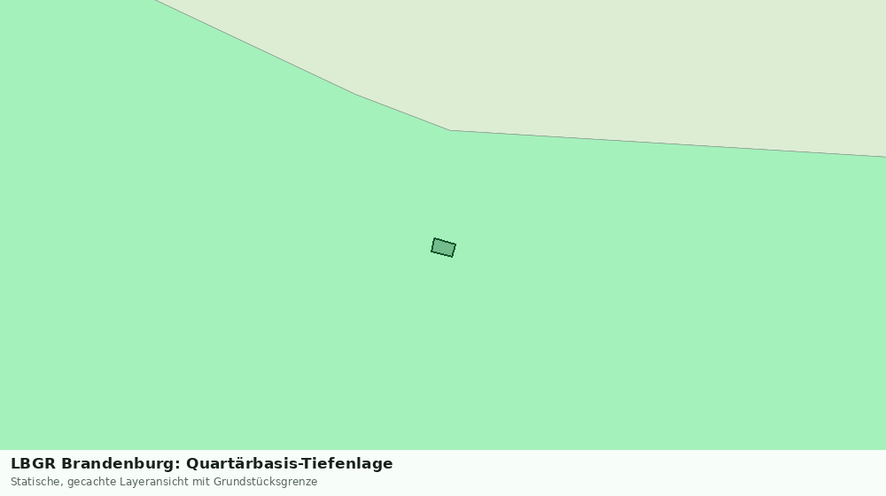 Statische Kartenansicht: LBGR Brandenburg: Quartärbasis-Tiefenlage