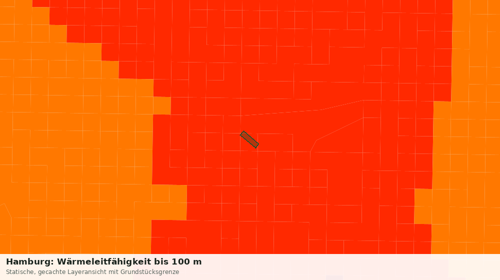 Statische Kartenansicht: Hamburg: Wärmeleitfähigkeit bis 100 m