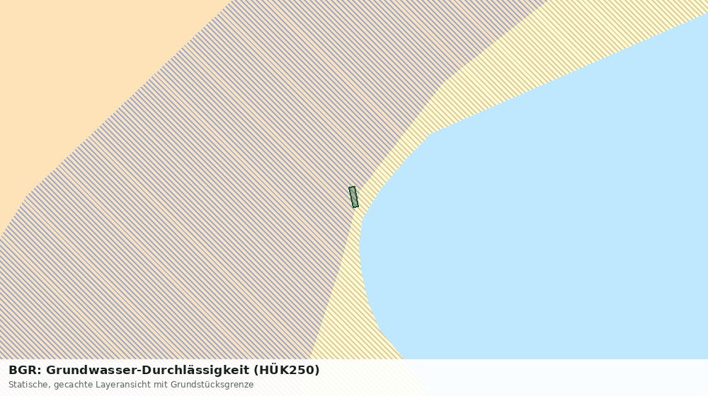 Statische Kartenansicht: BGR: Grundwasser-Durchlässigkeit (HÜK250)