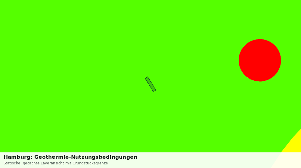 Statische Kartenansicht: Hamburg: Geothermie-Nutzungsbedingungen