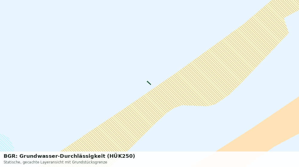 Statische Kartenansicht: BGR: Grundwasser-Durchlässigkeit (HÜK250)