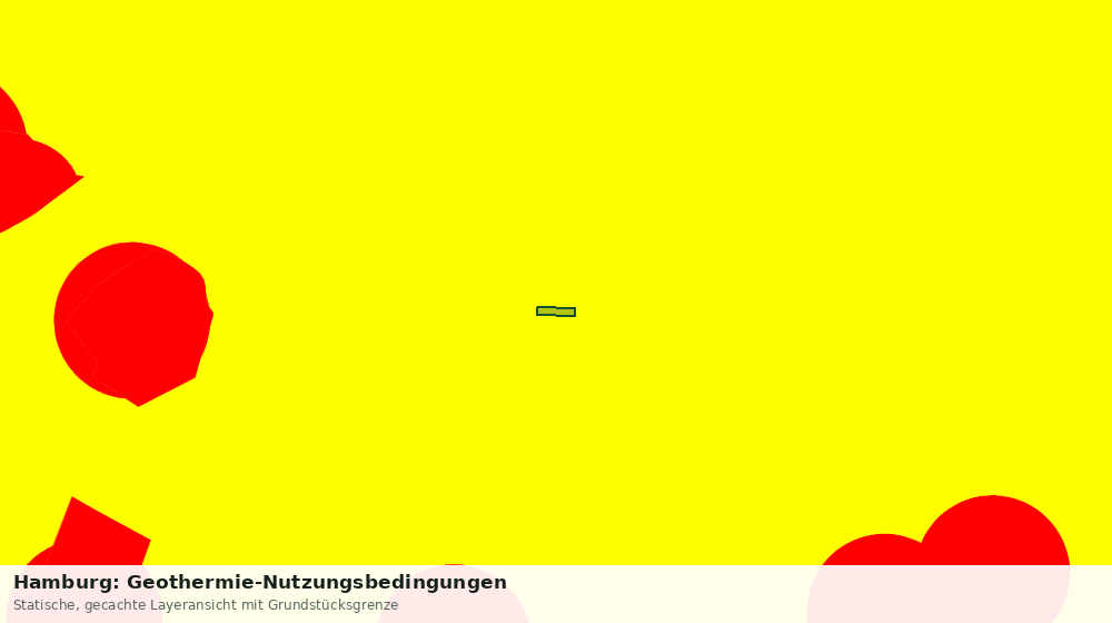 Statische Kartenansicht: Hamburg: Geothermie-Nutzungsbedingungen