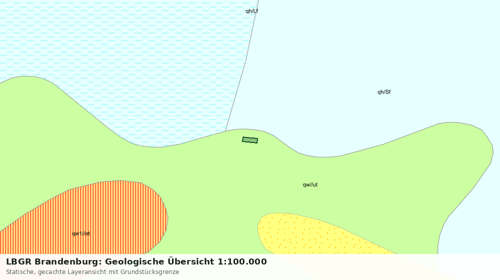 Statische Kartenansicht: LBGR Brandenburg: Geologische Übersicht 1:100.000