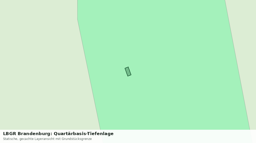 Statische Kartenansicht: LBGR Brandenburg: Quartärbasis-Tiefenlage