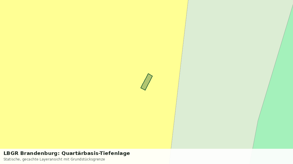 Statische Kartenansicht: LBGR Brandenburg: Quartärbasis-Tiefenlage