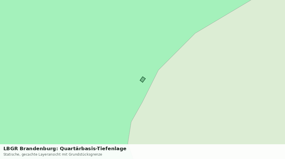 Statische Kartenansicht: LBGR Brandenburg: Quartärbasis-Tiefenlage