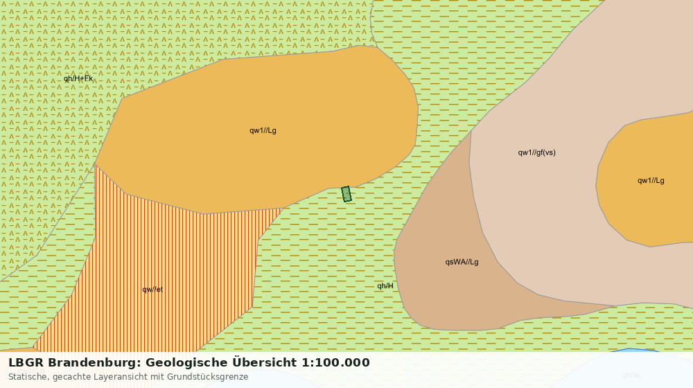 Statische Kartenansicht: LBGR Brandenburg: Geologische Übersicht 1:100.000