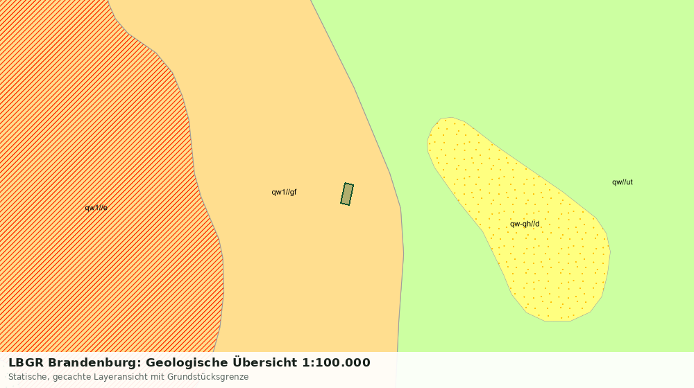 Statische Kartenansicht: LBGR Brandenburg: Geologische Übersicht 1:100.000