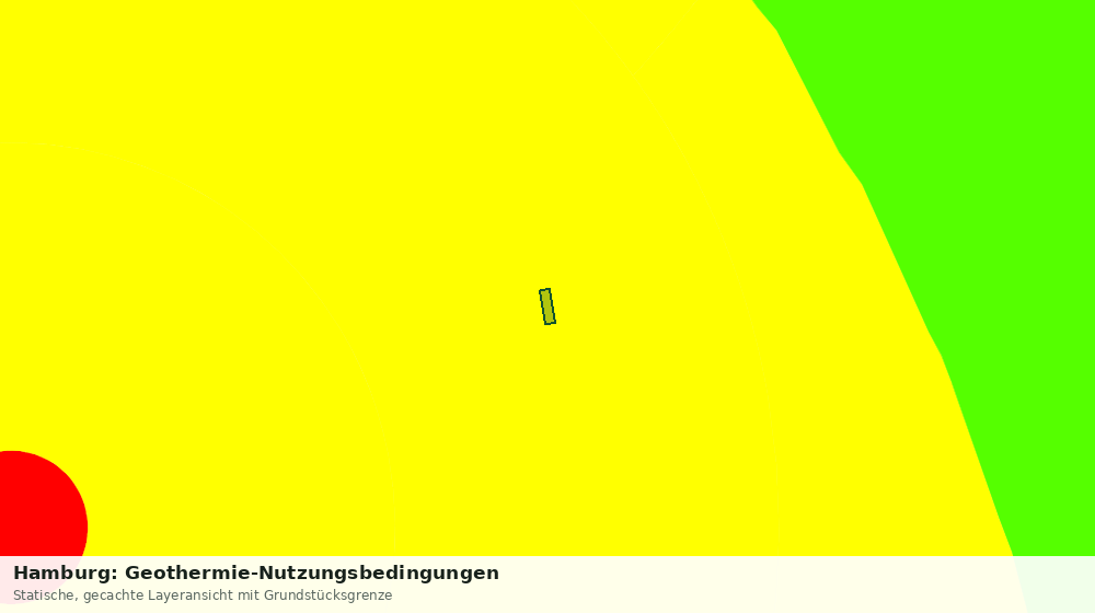 Statische Kartenansicht: Hamburg: Geothermie-Nutzungsbedingungen